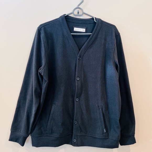 🔥Abercrombie Kids Black Button-Up Cardigan🔥 - Picture 1 of 6